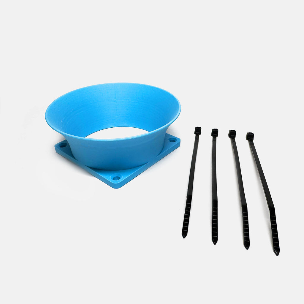 Bitaxe-kompatibler Airstream Funnel – schwarz, aerodynamisch, ohne Lüfter im Lieferumfang