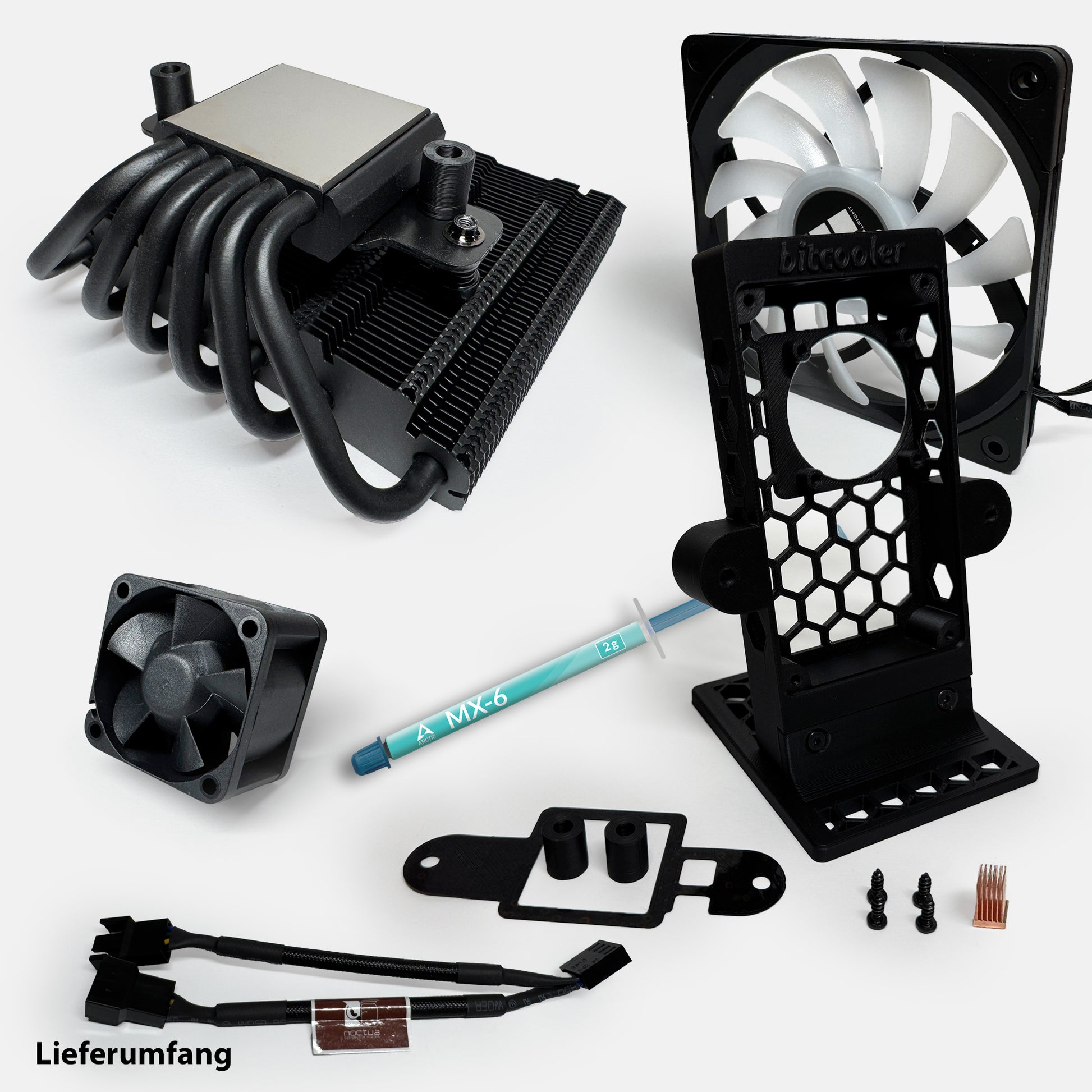 FrostFrame Cooling Kit für Bitaxe Gamma – CPU-Kühler Adapter Kit für Thermalright AXP120-X67